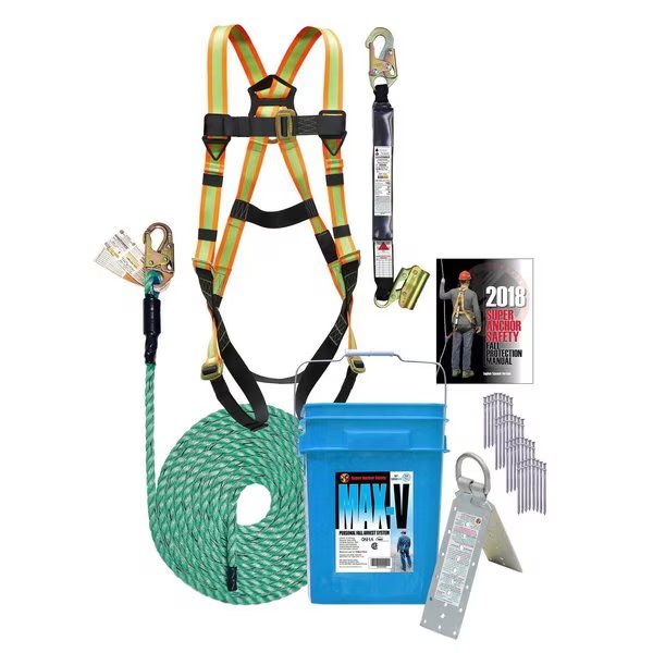 MAX-V Bucket Kit: 25ft. Maxima Lifeline., Super Anchor Safety, Mfr#: 3200-25